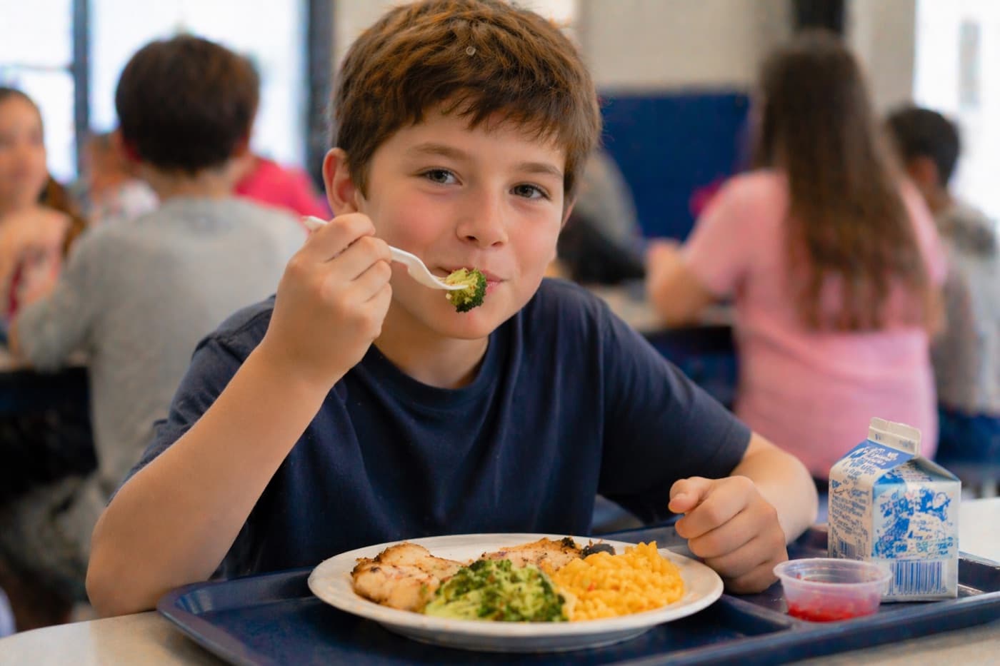 Child receiving food support